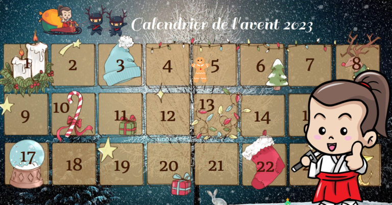 calendrier de l'avent en japonais