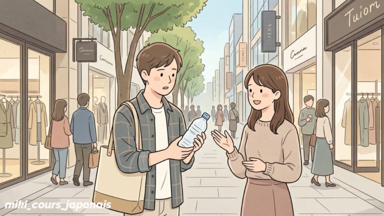 dialogue japonais de niveau A1 avec audio vous explique les règles de propreté au Japon