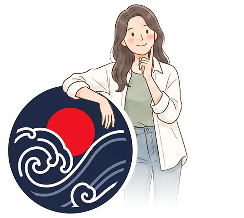 femme avec le logo de Miki Takeshima qui réfléchit à « Cours seul ou cours avec devoirs corrigés ? »